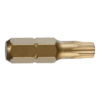 Bit TiN CVD 1/4'' DIN/ISO 1173 - Forma C 6,3 - profil TORX, L 25, DIM TX 40