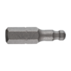 Bit STANDARD 1/4'' DIN/ISO 1173 Forma C 6,3 - profil hexagon cu bila, DIM HX 2.5, L 25